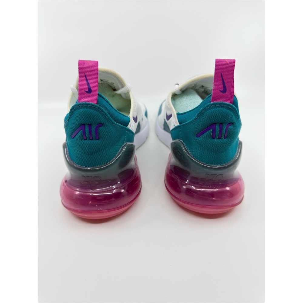 Nike Women's Air Max 270 SZ 6 Teal Purple Pink AH6789-108 - Picture 3 of 10